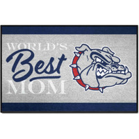 FANMATS 34543 NCAA - Gonzaga Bulldogs World's Best Mom Starter Mat Accent Rug - 19in. x 30in.| Sports Fan Home Decor Rug and Tailgating Mat