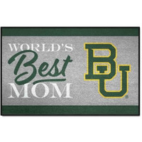 FANMATS 34529 NCAA - Baylor Bears World's Best Mom Starter Mat Accent Rug - 19in. x 30in.| Sports Fan Home Decor Rug and Tailgating Mat