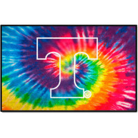 FANMATS 34075 NCAA Tennessee Volunteers Tie Dye Starter Mat Accent Rug - 19in. x 30in.| Sports Fan Home Decor Rug and Tailgating Mat