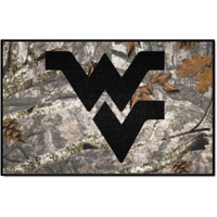 FANMATS 33999 NCAA - West Virginia Mountaineers Camo Starter Mat Accent Rug - 19in. x 30in.