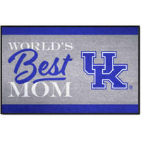 FANMATS 34549 NCAA - Kentucky Wildcats World's Best Mom Starter Mat Accent Rug - 19in. x 30in. | Sports Fan Home Decor Rug and Tailgating Mat