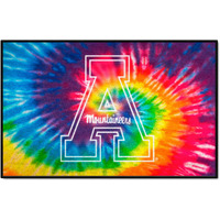 FANMATS 34011 NCAA - Appalachian State Mountaineers Tie Dye Starter Mat Accent Rug - 19in. x 30in.