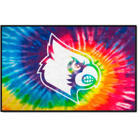 FANMATS 34066 Louisville Cardinals Tie Dye Starter Mat Accent Rug - 19in. x 30in.