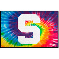 FANMATS 34034 NCAA - Michigan State Spartans Tie Dye Starter Mat Accent Rug - 19in. x 30in.| Sports Fan Home Decor Rug and Tailgating Mat