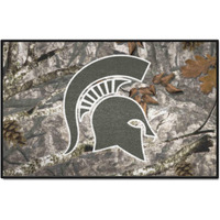 FANMATS 33953 NCAA - Michigan State Spartans Camo Starter Mat Accent Rug - 19in. x 30in.| Sports Fan Home Decor Rug and Tailgating Mat