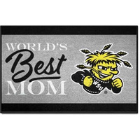 FANMATS 34598 NCAA - Wichita State Shockers World's Best Mom Starter Mat Accent Rug - 19in. x 30in.| Sports Fan Home Decor Rug and Tailgating Mat