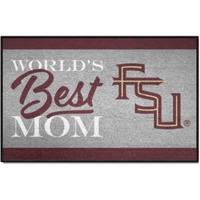 FANMATS 34540 NCAA - Florida State Seminoles World's Best Mom Starter Mat Accent Rug - 19in. x 30in.| Sports Fan Home Decor Rug and Tailgating Mat