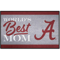 FANMATS 34523 NCAA - Alabama Crimson Tide World's Best Mom Starter Mat Accent Rug - 19in. x 30in.
