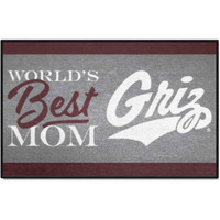 FANMATS 34559 NCAA - Montana Grizzlies World's Best Mom Starter Mat Accent Rug - 19in. x 30in.| Sports Fan Home Decor Rug and Tailgating Mat