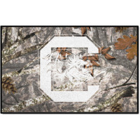 FANMATS 33968 NCAA - South Carolina Gamecocks Camo Starter Mat Accent Rug - 19in. x 30in.| Sports Fan Home Decor Rug and Tailgating Mat