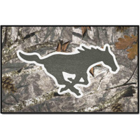 FANMATS 33967 NCAA - SMU Mustangs Camo Starter Mat Accent Rug - 19in. x 30in.| Sports Fan Home Decor Rug and Tailgating Mat