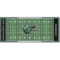 FANMATS 34898 NCAA - Northeastern State Riverhawks Field Runner Mat - 30in. x 72in.