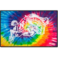 FANMATS 34080 NCAA - Navy Midshipmen Tie Dye Starter Mat Accent Rug - 19in. x 30in.| Sports Fan Home Decor Rug and Tailgating Mat