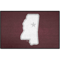 FANMATS 35768 NCAA - Mississippi State Bulldogs Starter Mat Accent Rug - 19in. x 30in.| Sports Fan Home Decor Rug and Tailgating Mat