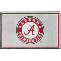 FANMATS 35623 Alabama Crimson Tide 4ft. x 6ft. Plush Area Rug