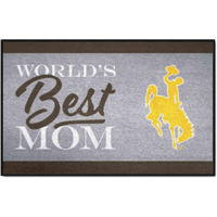FANMATS 34599 NCAA - Wyoming Cowboys Starter Mat Accent Rug - 19in. x 30in.| Sports Fan Home Decor Rug and Tailgating Mat