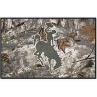 FANMATS 34006 NCAA -Wyoming Cowboys Camo Starter Mat Accent Rug - 19in. x 30in.| Sports Fan Home Decor Rug and Tailgating Mat
