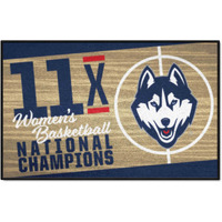 FANMATS 36278 NCAA - UConn Huskies Dynasty Starter Mat Accent Rug - 19in. x 30in. | Sports Fan Home Decor Rug and Tailgating Mat