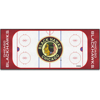 FANMATS 35466 NHL Retro - Chicago Blackhawks Rink Runner - 30in. x 72in.