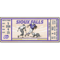 FANMATS 36781 NCAA - University of Sioux Falls Ticket Runner Rug - 30in. x 72in.
