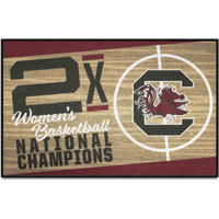 FANMATS 36285 NCAA South Carolina Gamecocks Dynasty Starter Mat Accent Rug - 19in. x 30in.| Sports Fan Home Decor Rug and Tailgating Mat