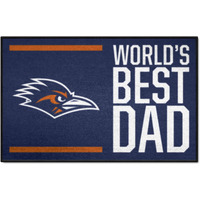 FANMATS 35962 NCAA UTSA Roadrunners Starter Mat Accent Rug - 19in. x 30in.| Sports Fan Home Decor Rug and Tailgating Mat