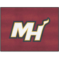 FANMATS 37003 NBA - Miami Heat All-Star Mat | Red | 33.75"x42.5" | MH Secondary Logo