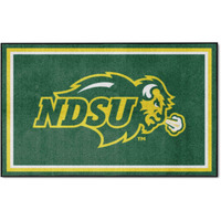 FANMATS 37742 North Dakota State Bison 4ft. x 6ft. Plush Area Rug