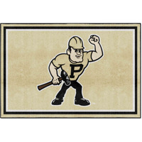FANMATS 36513 Purdue Boilermakers 4ft. x 6ft. Plush Area Rug