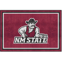 FANMATS 37738 New Mexico State Lobos 4ft. x 6ft. Plush Area Rug