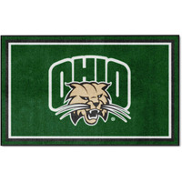 FANMATS 37751 Ohio Bobcats 4ft. x 6ft. Plush Area Rug