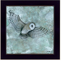 Simplicity Owl 3 Black Framed Print Wall Art