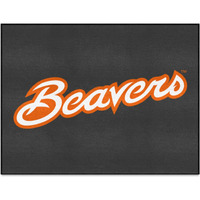 FANMATS 36492 Oregon State University All-Star Mat | Black | 33.75"x42.5" | Beavers Script Alternate Logo