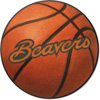 FANMATS 36494 Oregon State Beavers Basketball Rug - 27in. Diameter