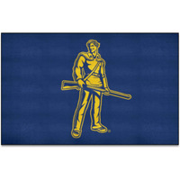FANMATS 36753 NCAA - West Virginia Mountaineers Starter Mat Accent Rug - 19in. x 30in.| Sports Fan Home Decor Rug and Tailgating Mat
