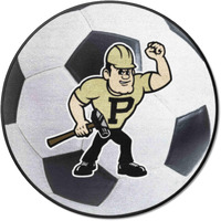 FANMATS 36520 Purdue Boilermakers Soccer Ball Rug - 27in. Diameter
