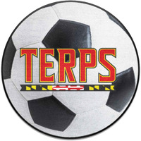 FANMATS 36680 Maryland Terrapins Soccer Ball Rug - 27in. Diameter