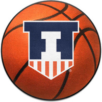 FANMATS 36338 Illinois Illini Basketball Rug - 27in. Diameter