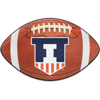FANMATS 36339 Illinois Illini Football Rug - 20.5in. x 32.5in.