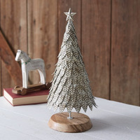 CTW Home Collection Metal Nordic Tabletop Christmas Tree, 18-inch Height, Holiday Season Decoration