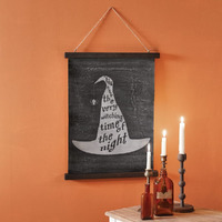CTW Home Collection Witching Time Canvas Decorative Sign, 24-inch Height, Holiday Season Decoration