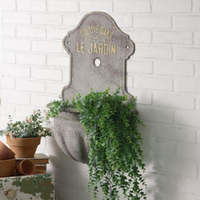 Colonial Tin Works Chteau Cascade Wall Water Fountain Planter, 28-inch Height, Home, Home Dcor