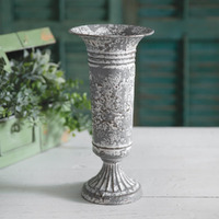 Colonial Tin Works Trumpet Vase, 12-inch Height, Metal, Home, Home Dcor
