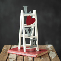 Colonial Tin Works Tabletop Love Ladder, 11.5-inch Height, Home, Home Dcor