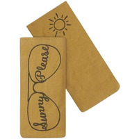 CTW Home Collection Sunny Please Eyeglass Case, 7.5-inch Length, Funny Sintement Eyeware Storage Organizer
