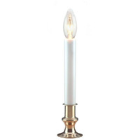 NOMA/INLITEN-IMPORT 1519-88 HW 9" CLR Candle/Base