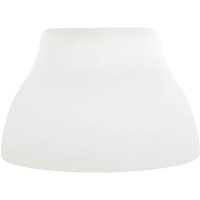 Jesco Lighting QASA103WH Step Cone Glass Shade for Quick Adapt Spot Light, White Finish