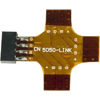 JESCO Lighting DL-FLEX-RGB-X-C Universal "X" connector. Connects four DL-FLEX-RGB strip. Cut to make 2-way "L" connection or 3-way "T" connection.