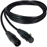 JESCO Lighting LCC-XLR3-EXT-16 16 FT DMX 3-PIN XLR Extension Cable, Plug and Play