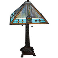 26"H Mission Rose Table Lamp